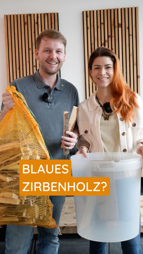 Blaues Zirbenholz in der Brotkiste? ???? Das können wir für unsere Brotkisten nicht mehr verwenden, aber zum Wegwerfen ist es viel zu schade – als Anzündholz brennt es perfekt und duftet herrlich. ????????
