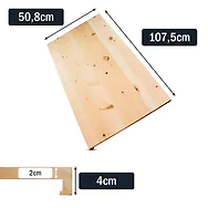 Deckplatte f&uuml;r Hemnes-Kommode, 1075mm x 508mm x 20mm (Plattenma&szlig;) | Auflagepl...