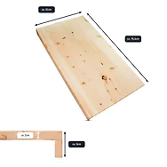 Deckplatte f&uuml;r Kallax-Kommode, 761mm x 407mm x 19mm (Plattenma&szlig;) | Auflagepla...