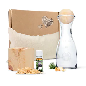 Zirben-Lieblingsbox #3: Zirbenkissen (17x29cm), Zirbenw&uuml;rfel-Set, Zirbenkugel...