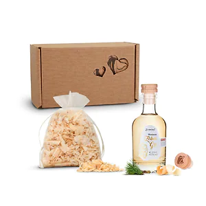 Zirben-Lieblingsbox #10: Zirbelino&reg; Zirbens&auml;ckchen Organza wei&szlig; - gef&uuml;llt mit...