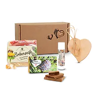 Zirben-Lieblingsbox #35: Zirbenschokolade 70g, BUSSISTIFT - Lippenbalsam mit ...