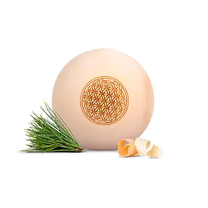 Zirbenkugel (7cm) "Blume des Lebens"
