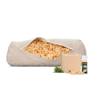 ZirbenNackenrolle (16x40cm) + ZirbenW&uuml;rfel Set