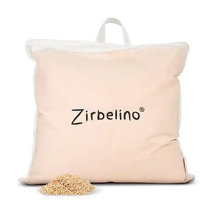 ZIRBELINO&reg; SAUNA-Zirbenkissen 40x40cm mit Henkel | SPEZIAL-F&Uuml;LLUNG mit extrem...