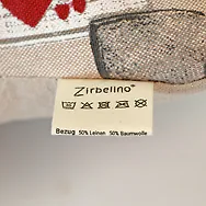 ZIRBELINO&reg; Flexi-Leseknochen, klein 14cm x 36cm, gef&uuml;llt mit frischen Zirbens...