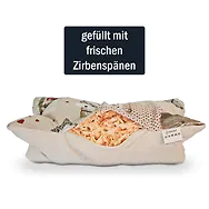 ZIRBELINO&reg; Flexi-Leseknochen, 18cm x 42cm, gef&uuml;llt mit frischen Zirbensp&auml;nen,...