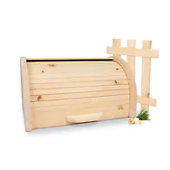 ZirbenBrotdose "elegant" mit Rollo | 2-teilig (Brotdose + Ablagegit...