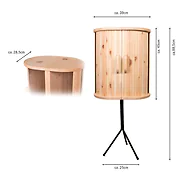 Zirbelino&reg; stylische Mini-Bar & Whiskey-Regal | mit Tripod-F&uuml;&szlig;en | gefert...