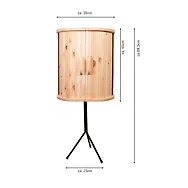Zirbelino&reg; stylische Mini-Bar & Whiskey-Regal | mit Tripod-F&uuml;&szlig;en | gefert...