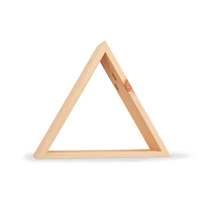 Zirbelino&reg; Dreieck-Regal (ohne Fach) | Massivholz Zirbe, 100% naturbelassen, ...