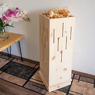 Duftturm aus Zirbenholz in der 90cm Variante