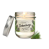 Zirben-Lieblingsbox #14: Zirbenkissen (17x29cm), Zirbenkerze, Zirbenkugel + 1...