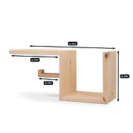 ZIRBELINO&reg; Toilettenpapierhalter aus Zirbenholz "Rolle links" | Klo...