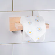 Zirbelino&reg; Toilettenpapierhalter "EASY" | aus Zirbenholz, ohne Bohr...