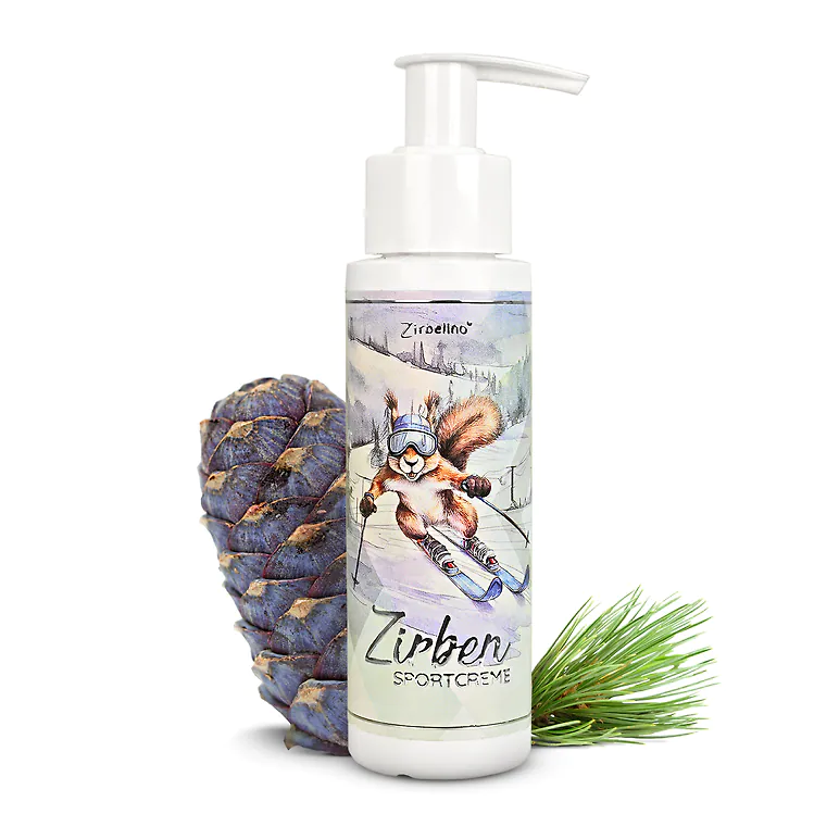 ZirbenSportcreme 100ml | mit Arnika & Teufelskralle | empfohlen bei Verspannungen & nach k&ouml;rperlicher Anstrengung