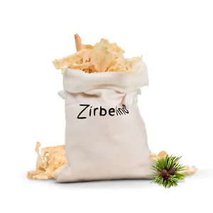 Zirbelino Mottenliebe-Sackerl mit 10g frischen Zirbensp&auml;nen