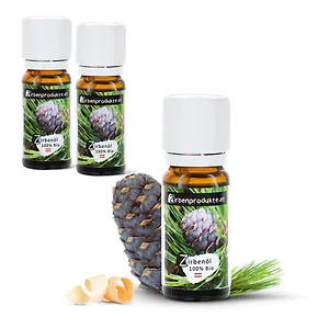 BIO Zirben&ouml;l | 3x 10 ml &ndash; 100% naturrein, regional & &auml;therisch | Wildwuch...