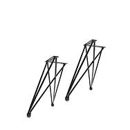 Zirbelino&reg; Couchtisch aus Zirbe mit X ADJUSTABLE | 2-teilig (Tischplatte + 2x...