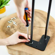 Zirbelino&reg; Couchtisch aus Zirbe mit HAIRPIN LEGS | 2-teilig (Tischplatte + 4x...
