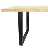 Zirbelino&reg; Couchtisch aus Zirbe mit M&ouml;belkufen RECHTECK | 2-teilig (Tischplat...