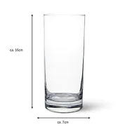 Longdrink Glas 0,4l + Zirbenbirne (7cm)