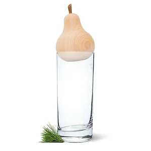 Longdrink Glas 0,4l + Zirbenbirne (7cm)