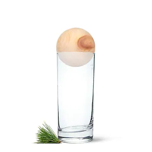 Longdrink Glas 0,4l + Zirbenkugel (7cm)