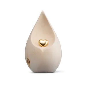 Zirbenurne - "Platz an meiner Seite mit goldenem Herz" - 35x21,5x21...