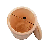 Zirbenurne - "Hoffnung mit goldenem Ring" - 30x19,5 (4L)