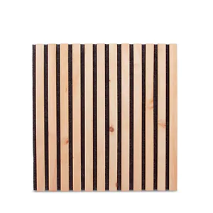 Zirbelino&reg; 0,25m&sup2; (= 1 Stk.) 50x50cm Akustik-Wand-Paneel mit Zirbenholz auf N...