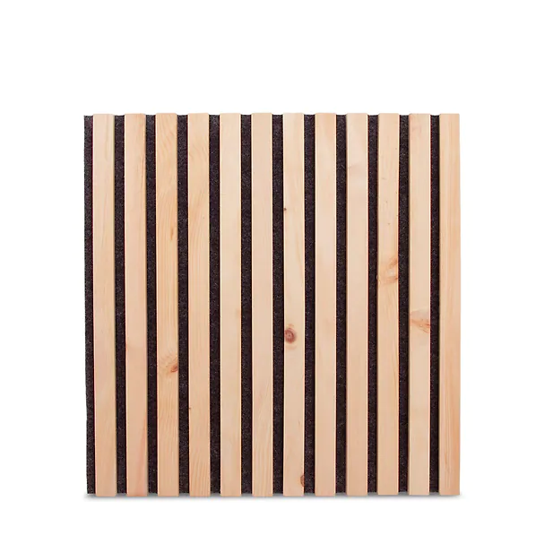 Zirbelino&reg; 0,25m&sup2; (= 1 Stk.) 50x50cm Akustik-Wand-Paneel mit Zirbenholz auf N...