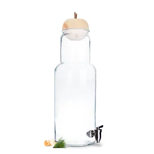 XXL Getr&auml;nkespender "Bottle+" (7,5 Liter) mit ZirbenApfel (10cm)