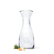 Zirbenkugel (7cm) "Blume des Lebens" + Wasserkaraffe Misura (1 Liter)