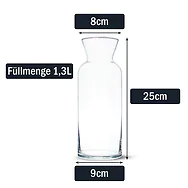 ZirbenKugel mit Durchbohrung (7cm) + Wasserkaraffe Galaxy (1,3 Liter)