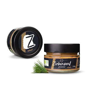 Zirbelino&reg; ZirbenSENF - scharf - 130g | Bio-zertifiziert