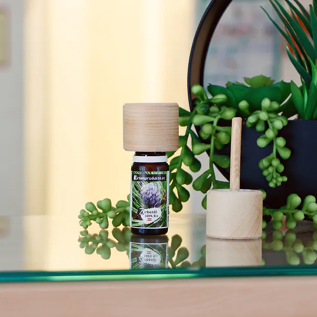 ZirbelinoCap DIN18 + Bio Zirben&ouml;l 10ml | Aroma St&ouml;psel Lufterfrischer, Dufter f&uuml;r 10ml &auml;therische &Ouml;le