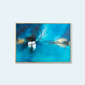 artabart: Kunst mit Zirbenholz Rahmen