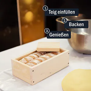 ZirbenBackbox | Holzbackrahmen aus Zirbenholz, rechteckig | f&uuml;r leckeres, sel...