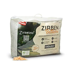 Zirbenbettdecke "LEICHT" | 140x200cm f&uuml;r AT - f&uuml;r SOMMER+WINTER, an...