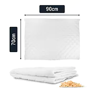 Zirbenkissen - mit rein Zirbensp&auml;ne gef&uuml;llt | 70x90cm | Au&szlig;enbezug: Polyester...