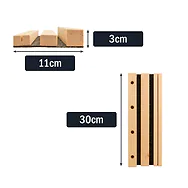  Zirbelino&reg; Schreibtischablage | Wohlduftendes Zirbenholz | BHT ca. 25cm x 3c...