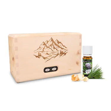 ZirbenDiffuser "KLASSIK" mit der Gravur "Alpenlandschaft"...