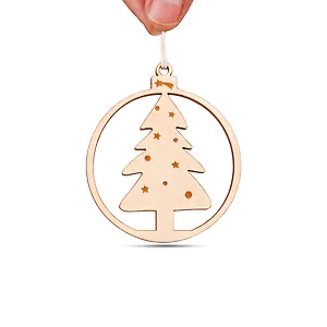 3 Stk. Christbaum Weihnachtsschmuck, Baumschmuck aus Zirbe f&uuml;r Weihnachten