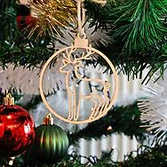 Weihnachtsschmuck 6er-Set | 1x Christbaum, 1x Engel, 1x Sternschnuppe, 1xRent...