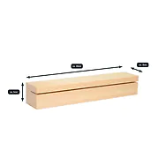  Zirbelino&reg; Schl&uuml;sselboard Ablage aus Zirbenholz | Schl&uuml;sselablage mit Magnet...