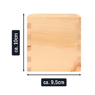 Spardose aus Zirbenholz (ohne Motiv oder individuell gravieren) | ca. 9,5cm x...