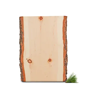 Zirbenbrett mit Waldkante | ca. 25cm x ca. 15-20cm x 1,9cm | beidseitig unbes...