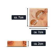 ZirbenInsel-Set mit Bio-Zirben&ouml;l 10ml | Insel mit ca. 7x7x2cm und 2 L&ouml;chern f...