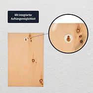 Zirbenschild 30x20cm - HOCHFORMAT - Personalisierbar Grafik/Logo/Foto | mit A...